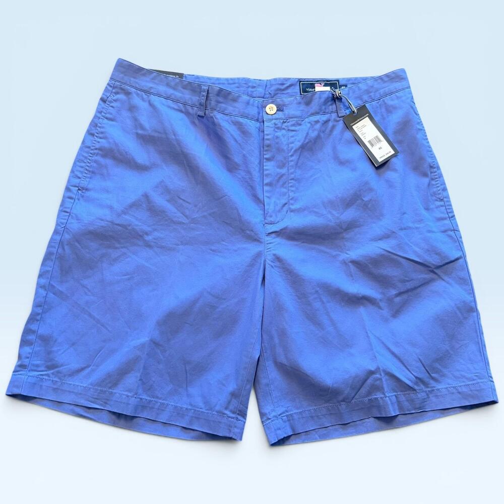 Vineyard Vines Shorts Mens 40 Blue Classic Fit Club Chino Casual 9 Inseam